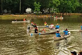 Canoe paddlers