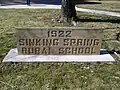 Cornerstone of the former Sinking Spring High School outside of Community Center, set in place May 14, 2010