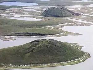 Pingos near Tuktoyaktuk, Northwest Territories, Canada