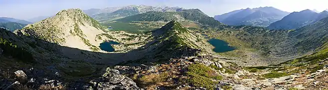 A panoramic view of Pirin