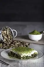 Knafeh with pistachio