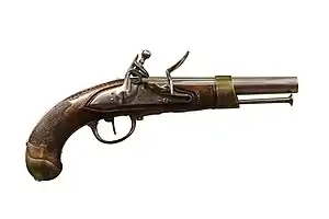 French cavalry pistol from the early 19th century