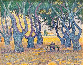 Place des Lices, 1893, oil on canvas, by Paul Signac