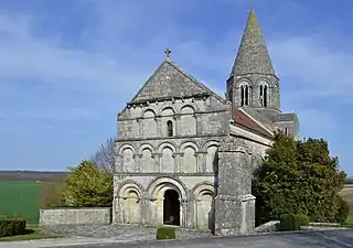 The church in Plassac-Rouffiac