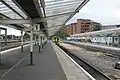 Platform 1, used by trains to Euston starting from Chester and for services to Crewe