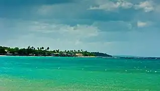 View of the Atlantic coast from Mar Bella Beach.