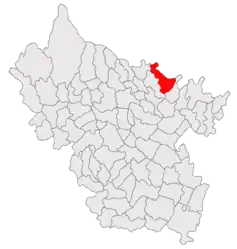 Location in Buzău County