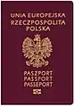 The coat of arms on a Polish passport (2006)