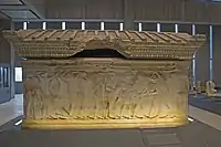 The sacrifice of Polyxena on the eponymous sarcophagus