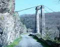 A suspension bridge