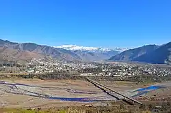 A view of Poonch City from Ajote temple.