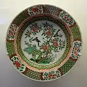 Famille verte dish, Kangxi period (1661–1722)