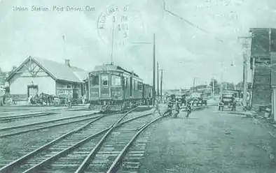 Union Station in Port Dover, circa the late-1930s.