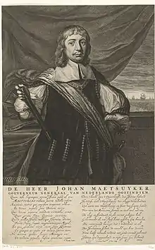 Joan Maetsuycker, Governor-General of the Dutch East Indies. Painting by Jacob Jansz. Coeman in the Rijksmuseum