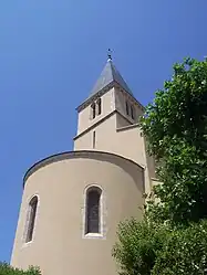 The church in Pouilloux