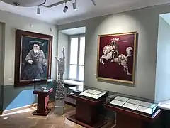 First floor room with Jonas Jablonskis and Vytis paintings