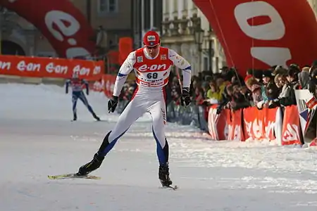 Image 7Cross-country skiingCredit: ChePriit Narusk  in the qualification for the Tour de Ski cross-country skiing competition in Prague.More selected pictures