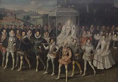 The Procession Portrait, c. 1600, attributed to Robert Peake the Elder