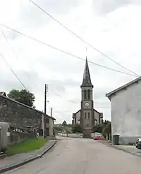 The church in Provenchères-lès-Darney