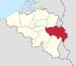 Location of Liège (French)