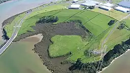 Aerial view of Pukewairiki in 2009