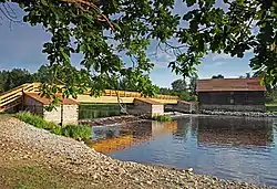 Wooden bridge over the Pärnu River