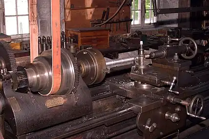 Machinery in Hagley Museum's workshop