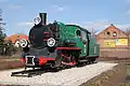 Narrow gauge steam locomotive Px48-1778 in the vicinity of City Hall honoring the Marecka Kolej Dojazdowa.