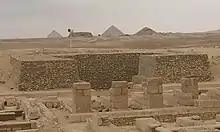 Photograph of a pyramid in Saqqara