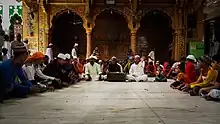 Qawali at the front of Dargah