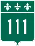 Route 111 marker