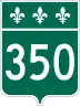 Route 350 marker