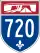 Autoroute 720 marker