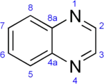 Skeletal formula of quinoxaline