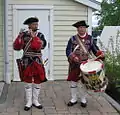 Drummer and flutist of the Régiment de La Sarre