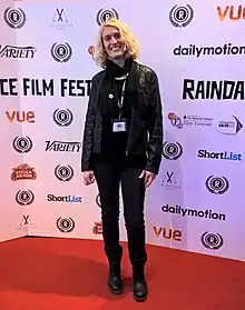 DMo attending 23rd Raindance Film Festival in London, England in September 2015.