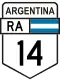 National Route 14 shield}}