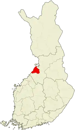 Location of Raahe sub-region