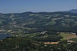 Aerial view with Rabenwald in the background