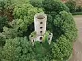 Racton Monument from above