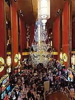 The Grand Foyer with Christmas decorations for the Christmas Spectacular