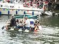 Participants in a raft race - 2008 festival