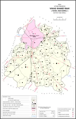 Map showing Paraura (#503) in Rahi CD block