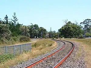 Tracks on the stony point line near Bittern station