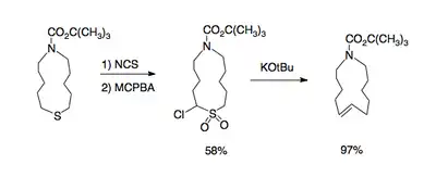 Scheme 4. Small-ring application of the Ramberg–Bäcklund reaction