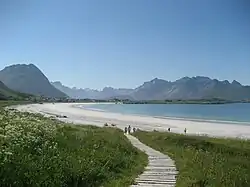 View of the beach in Ramberg