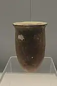 Red Pottery Jar with a Deep Belley, Peiligang culture