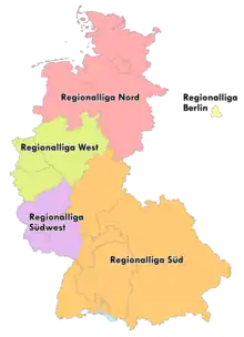 Regional soccer leagues in Germany, 1963-74