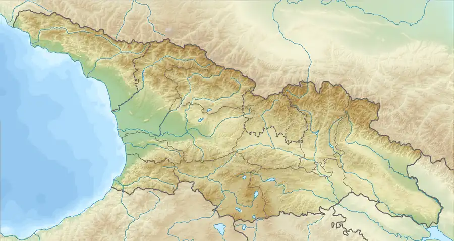 1088 Tmogvi earthquake is located in Georgia