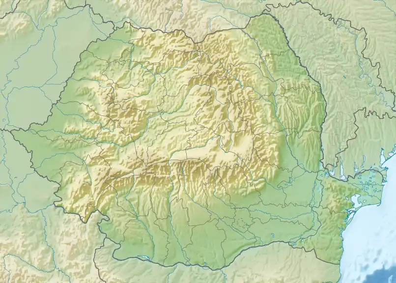 Găujani (river) is located in Romania